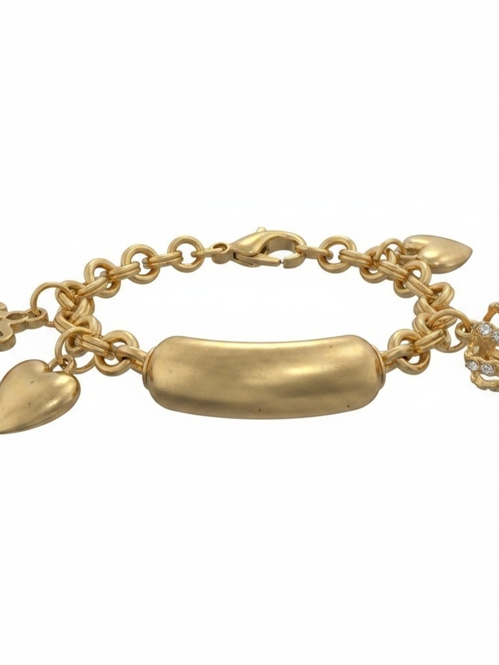 Low Start Juicy Couture Gold Charm Bracelet with Pink Gift Box - Picture 6 of 6